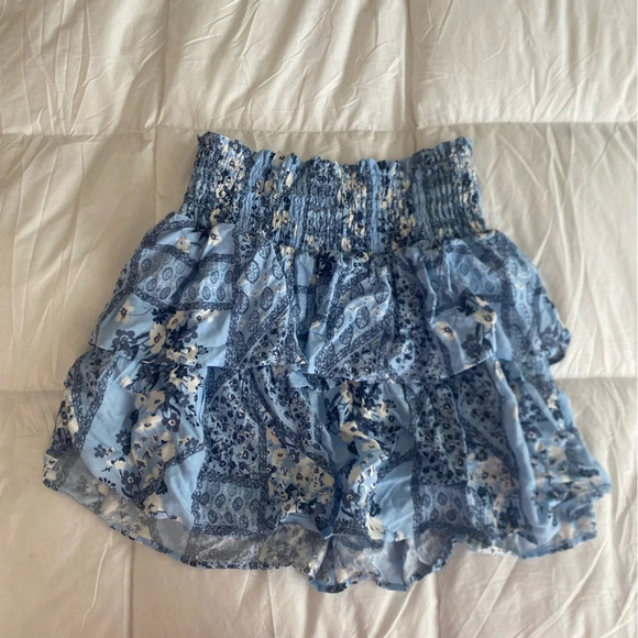 Urban Outfitters Dresses & Skirts - Blue Mini Ruffle Skirt